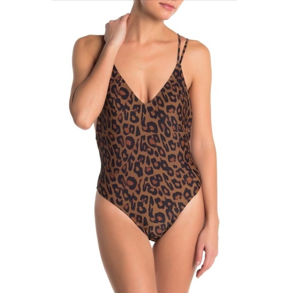 Kendall & Kylie Other - Kendall + Kylie Leopard Printed One-Piece Swimsuit NWT